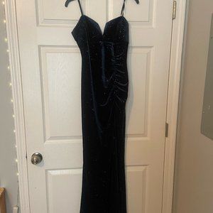 Size Large (fits medium) Honey & Rose Green/Multicolor Dress (prom/formal type)